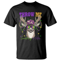 Funny Mardi Gras Mississippi Deer T Shirt Throw Me Something Mister Beads