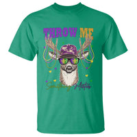 Funny Mardi Gras Mississippi Deer T Shirt Throw Me Something Mister Beads