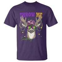 Funny Mardi Gras Mississippi Deer T Shirt Throw Me Something Mister Beads