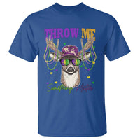 Funny Mardi Gras Mississippi Deer T Shirt Throw Me Something Mister Beads
