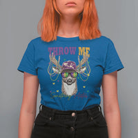 Funny Mardi Gras Mississippi Deer T Shirt For Women Throw Me Something Mister Beads
