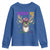 Funny Mardi Gras Mississippi Deer Youth Sweatshirt Throw Me Something Mister Beads