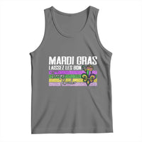Funny Mardi Gras Laissez Les Bon Temps Rouler Tank Top Fleur De Lis Glitter Print