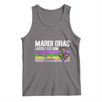 Funny Mardi Gras Laissez Les Bon Temps Rouler Tank Top Fleur De Lis Glitter Print