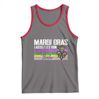 Funny Mardi Gras Laissez Les Bon Temps Rouler Tank Top Fleur De Lis Glitter Print