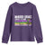 Funny Mardi Gras Laissez Les Bon Temps Rouler Youth Sweatshirt Fleur De Lis Glitter Print