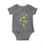 Funny Mardi Gras Mississippi Map Coquette Bow Baby Onesie