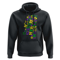 Funny Mardi Gras Mississippi Map Coquette Bow Hoodie