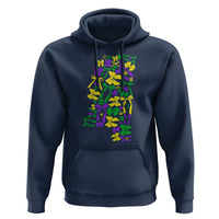 Funny Mardi Gras Mississippi Map Coquette Bow Hoodie