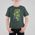 Funny Mardi Gras Mississippi Map Coquette Bow T Shirt For Kid
