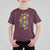 Funny Mardi Gras Mississippi Map Coquette Bow T Shirt For Kid