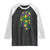 Funny Mardi Gras Mississippi Map Coquette Bow Raglan Shirt