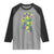 Funny Mardi Gras Mississippi Map Coquette Bow Raglan Shirt