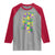 Funny Mardi Gras Mississippi Map Coquette Bow Raglan Shirt