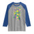 Funny Mardi Gras Mississippi Map Coquette Bow Raglan Shirt
