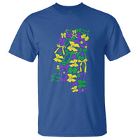Funny Mardi Gras Mississippi Map Coquette Bow T Shirt