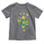 Funny Mardi Gras Mississippi Map Coquette Bow Toddler T Shirt