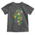 Funny Mardi Gras Mississippi Map Coquette Bow Toddler T Shirt