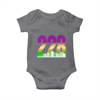 Funny Mardi Gras In Biloxi Mississippi Baby Onesie 228 Skyline Area Code