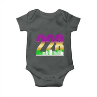 Funny Mardi Gras In Biloxi Mississippi Baby Onesie 228 Skyline Area Code