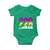 Funny Mardi Gras In Biloxi Mississippi Baby Onesie 228 Skyline Area Code