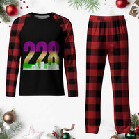 Funny Mardi Gras In Biloxi Mississippi Plaid Pajama Set 228 Skyline Area Code