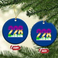 Funny Mardi Gras In Biloxi Mississippi Ceramic Ornament 228 Skyline Area Code