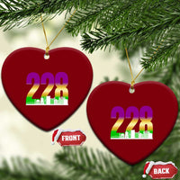 Funny Mardi Gras In Biloxi Mississippi Ceramic Ornament 228 Skyline Area Code