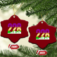 Funny Mardi Gras In Biloxi Mississippi Ceramic Ornament 228 Skyline Area Code