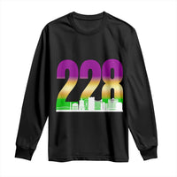 Funny Mardi Gras In Biloxi Mississippi Long Sleeve Shirt 228 Skyline Area Code