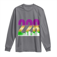 Funny Mardi Gras In Biloxi Mississippi Long Sleeve Shirt 228 Skyline Area Code