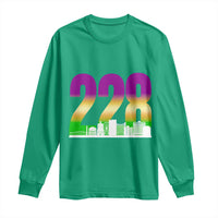 Funny Mardi Gras In Biloxi Mississippi Long Sleeve Shirt 228 Skyline Area Code