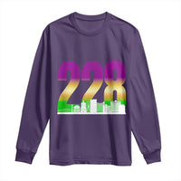 Funny Mardi Gras In Biloxi Mississippi Long Sleeve Shirt 228 Skyline Area Code