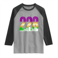 Funny Mardi Gras In Biloxi Mississippi Raglan Shirt 228 Skyline Area Code