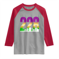 Funny Mardi Gras In Biloxi Mississippi Raglan Shirt 228 Skyline Area Code