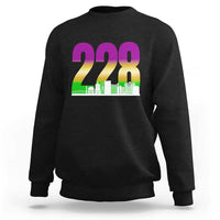 Funny Mardi Gras In Biloxi Mississippi Sweatshirt 228 Skyline Area Code