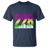 Funny Mardi Gras In Biloxi Mississippi T Shirt 228 Skyline Area Code