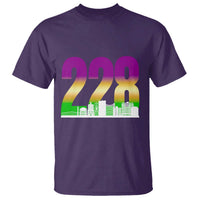 Funny Mardi Gras In Biloxi Mississippi T Shirt 228 Skyline Area Code