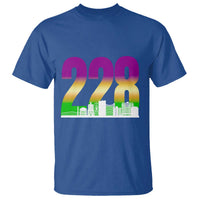 Funny Mardi Gras In Biloxi Mississippi T Shirt 228 Skyline Area Code
