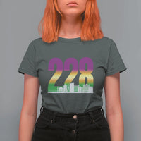 Funny Mardi Gras In Biloxi Mississippi T Shirt For Women 228 Skyline Area Code