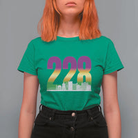 Funny Mardi Gras In Biloxi Mississippi T Shirt For Women 228 Skyline Area Code