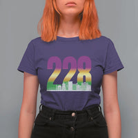 Funny Mardi Gras In Biloxi Mississippi T Shirt For Women 228 Skyline Area Code