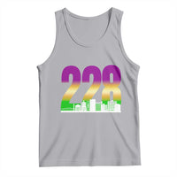 Funny Mardi Gras In Biloxi Mississippi Tank Top 228 Skyline Area Code