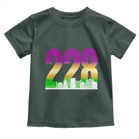 Funny Mardi Gras In Biloxi Mississippi Toddler T Shirt 228 Skyline Area Code