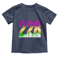 Funny Mardi Gras In Biloxi Mississippi Toddler T Shirt 228 Skyline Area Code