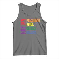 Not My President Not My Voice Not My Values Not My Beliefs Tank Top Vintage Rainbow Text