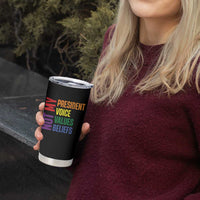 Not My President Not My Voice Not My Values Not My Beliefs Tumbler Cup Vintage Rainbow Text