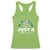 Funny St Patrick's Day Nurse Racerback Tank Top Just A Little Pinch Rainbow Shamrock