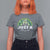 Funny St Patrick's Day Nurse T Shirt For Women Just A Little Pinch Rainbow Shamrock