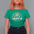 Funny St Patrick's Day Nurse T Shirt For Women Just A Little Pinch Rainbow Shamrock